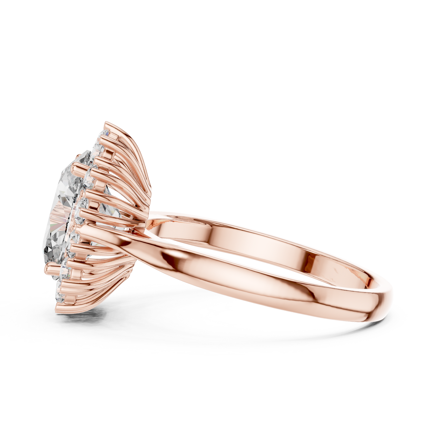 Round Halo Lab Grown Diamond Ring