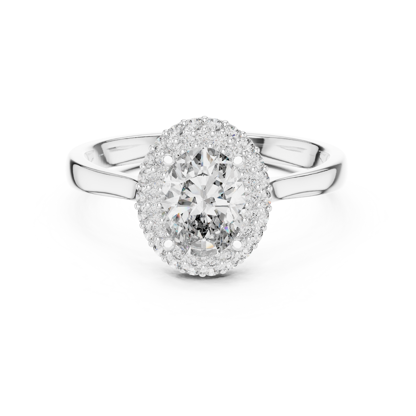 Round Halo Lab Grown Diamond Ring