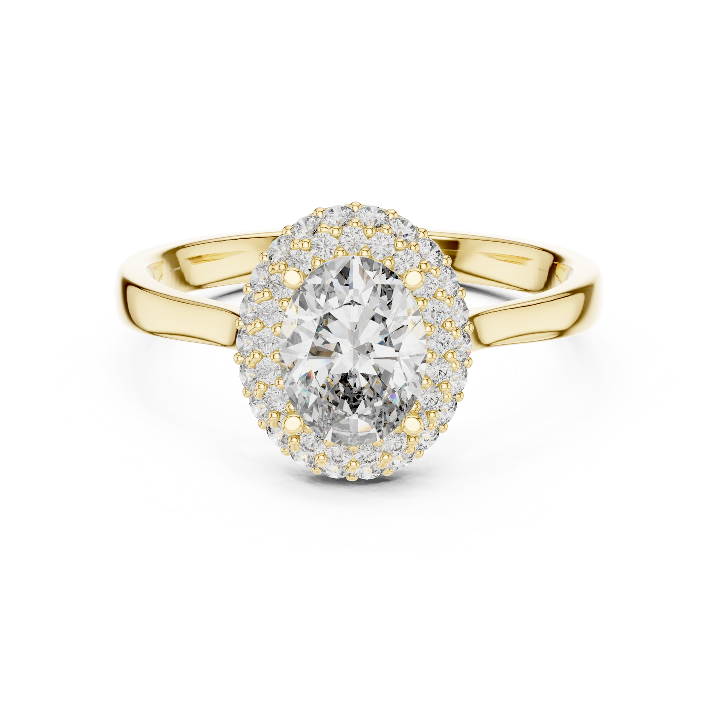 Round Halo Lab Grown Diamond Ring