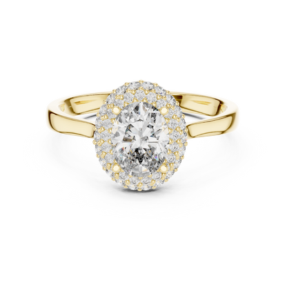 Round Halo Lab Grown Diamond Ring