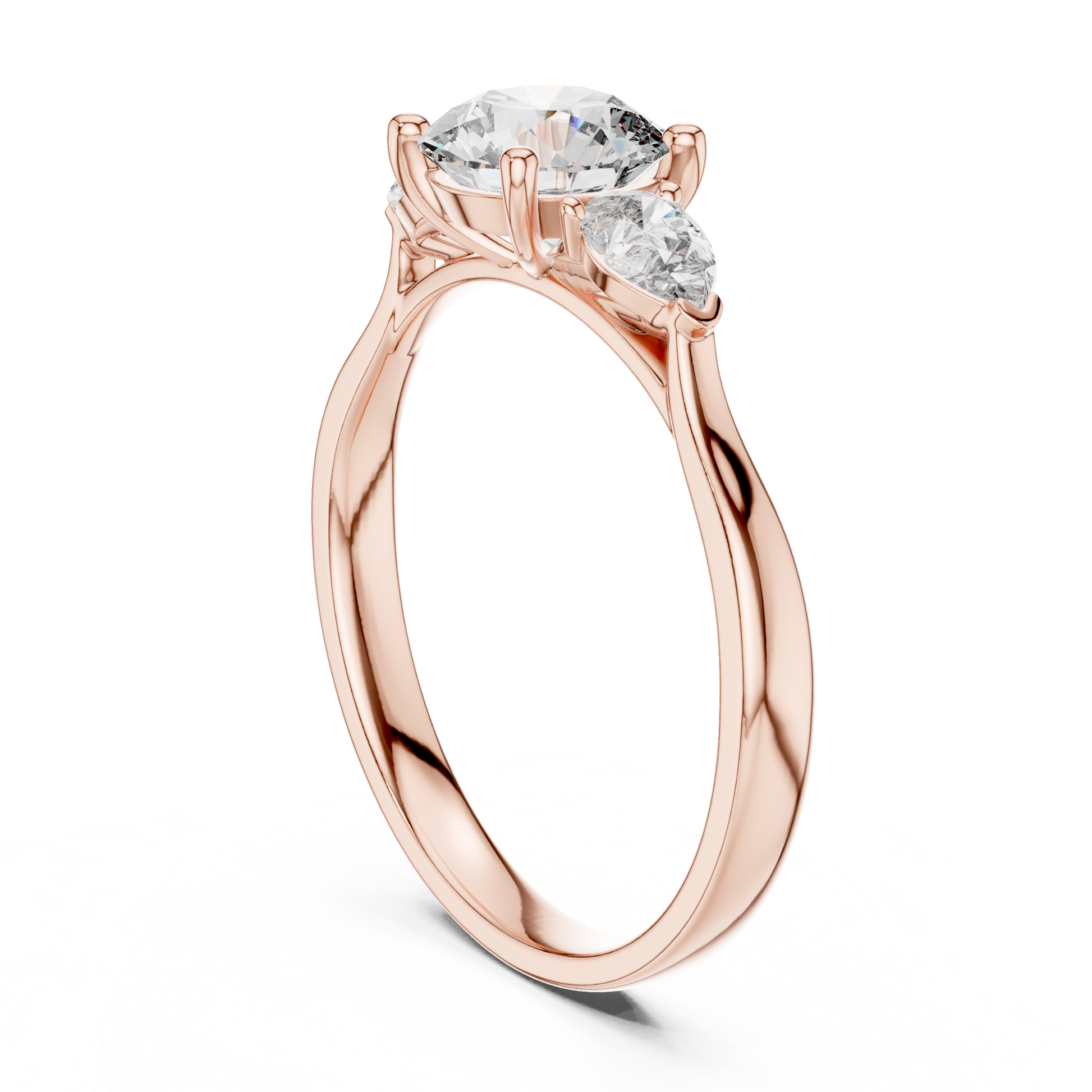 Mixed Shape Lab Grown Diamond Three Stone Ring