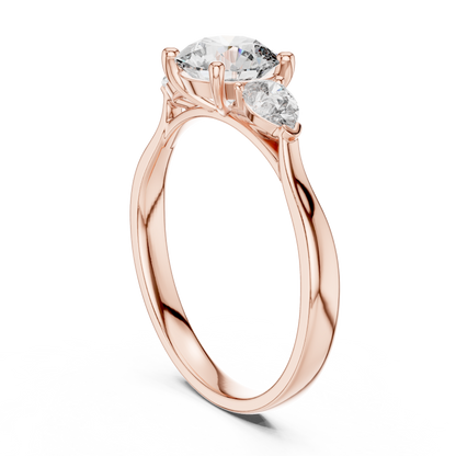 Mixed Shape Lab Grown Diamond Three Stone Ring