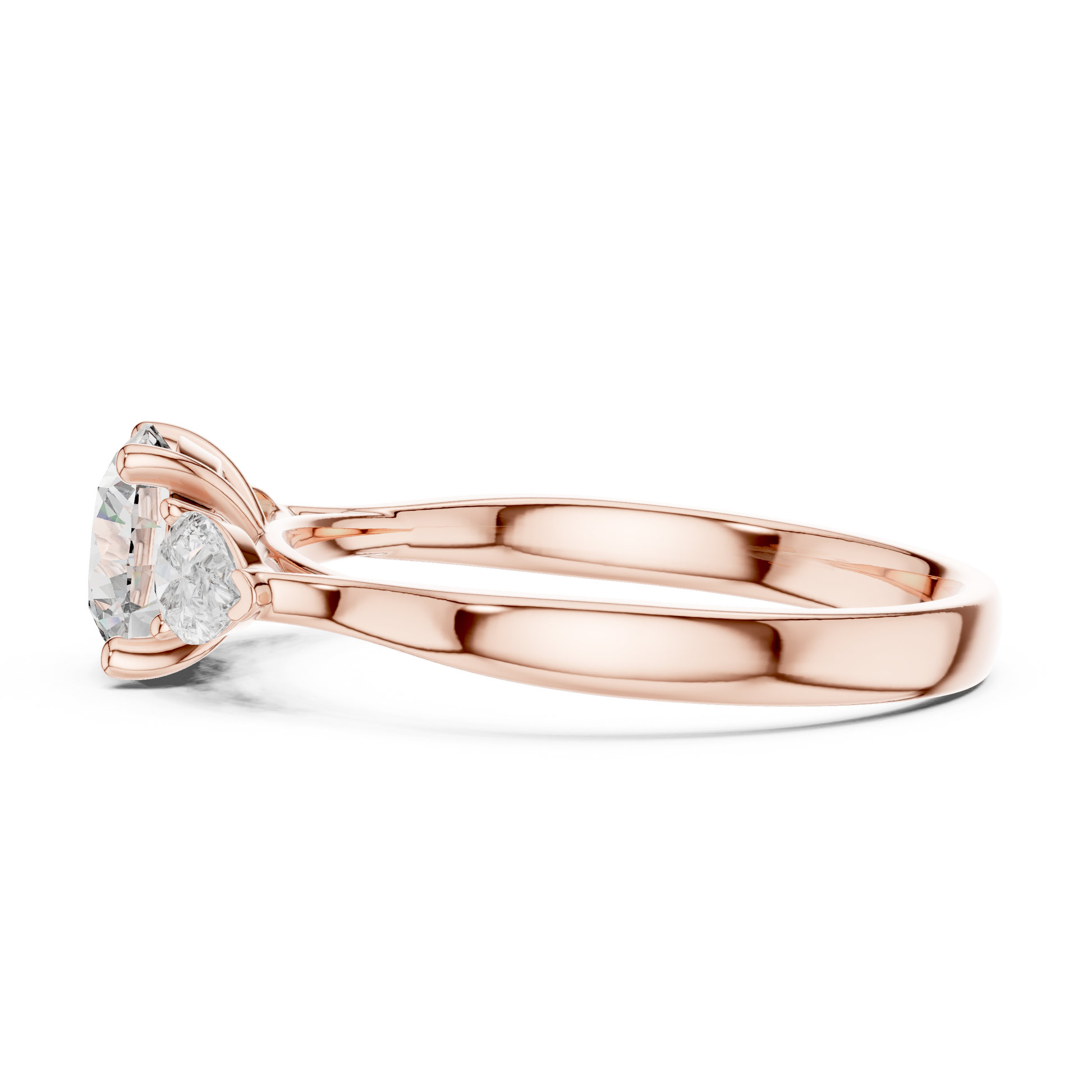 Mixed Shape Lab Grown Diamond Three Stone Ring