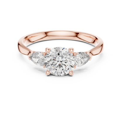 Mixed Shape Lab Grown Diamond Three Stone Ring
