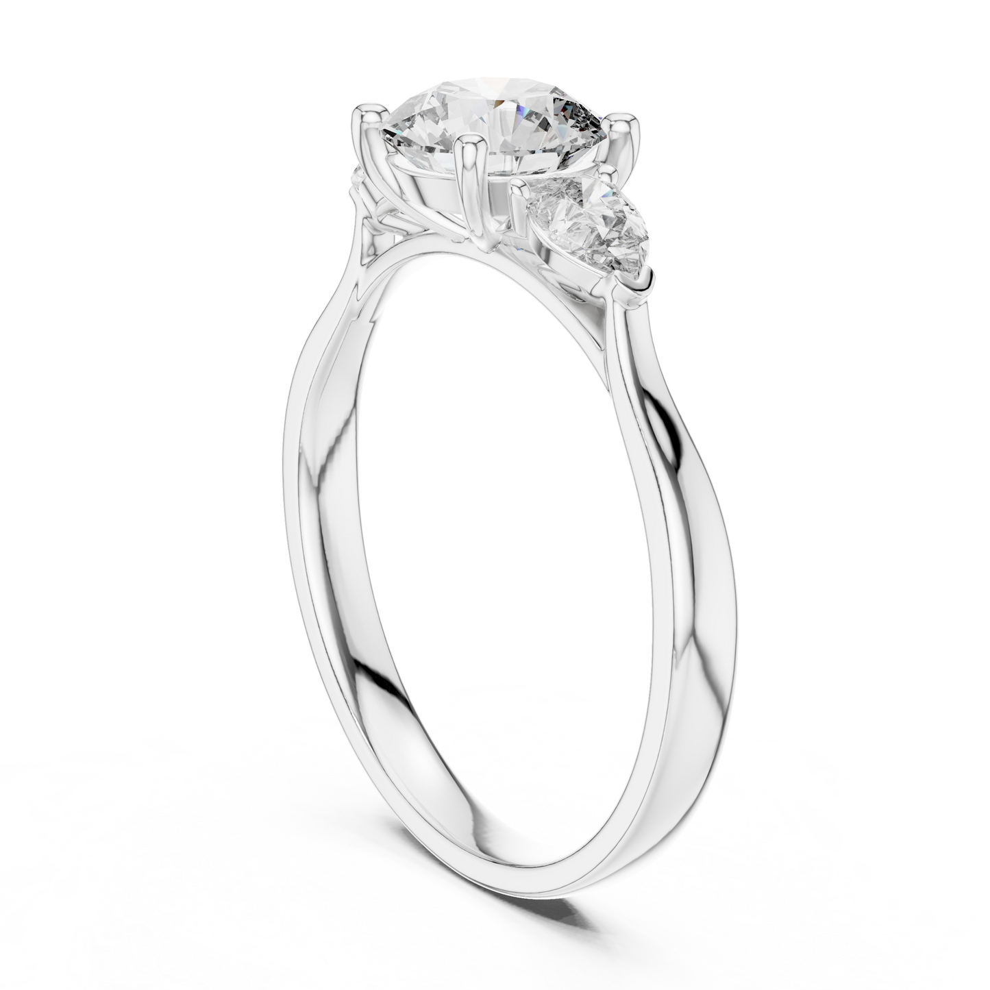 Mixed Shape Lab Grown Diamond Three Stone Ring