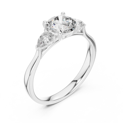 Mixed Shape Lab Grown Diamond Three Stone Ring