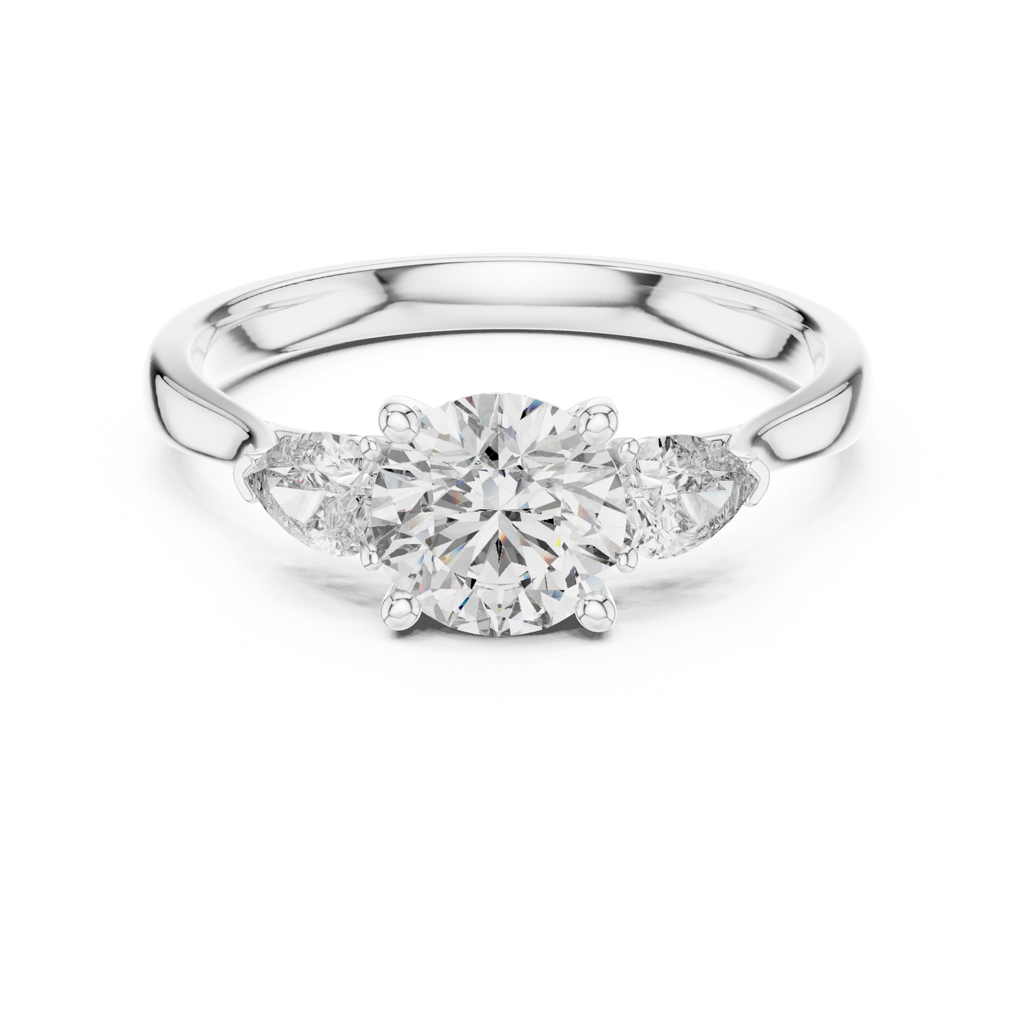 Mixed Shape Lab Grown Diamond Three Stone Ring