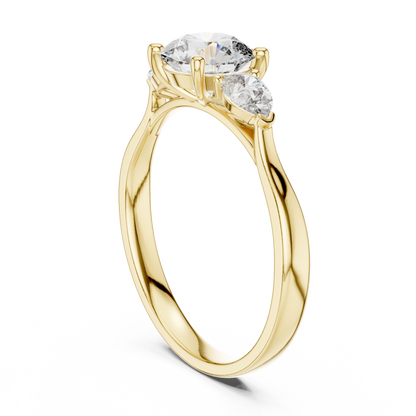 Mixed Shape Lab Grown Diamond Three Stone Ring