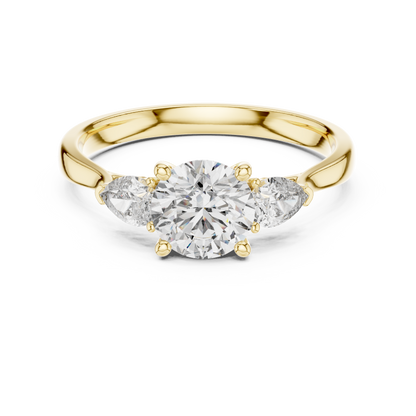 Mixed Shape Lab Grown Diamond Three Stone Ring