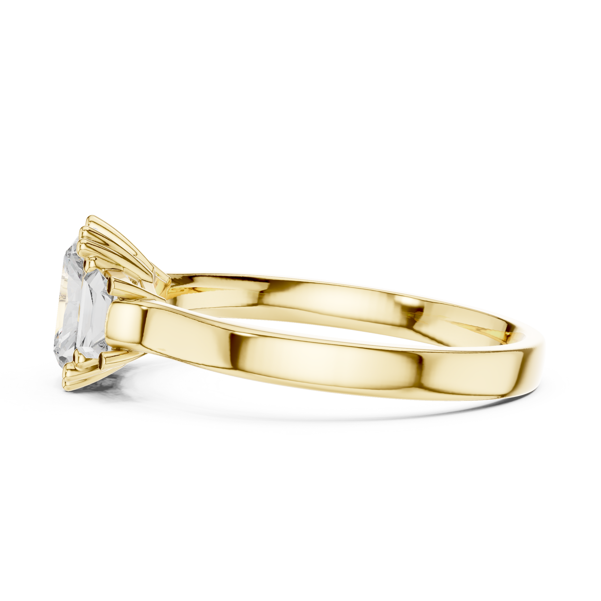 Mixed Shape Lab Grown Diamond Side Stone Ring