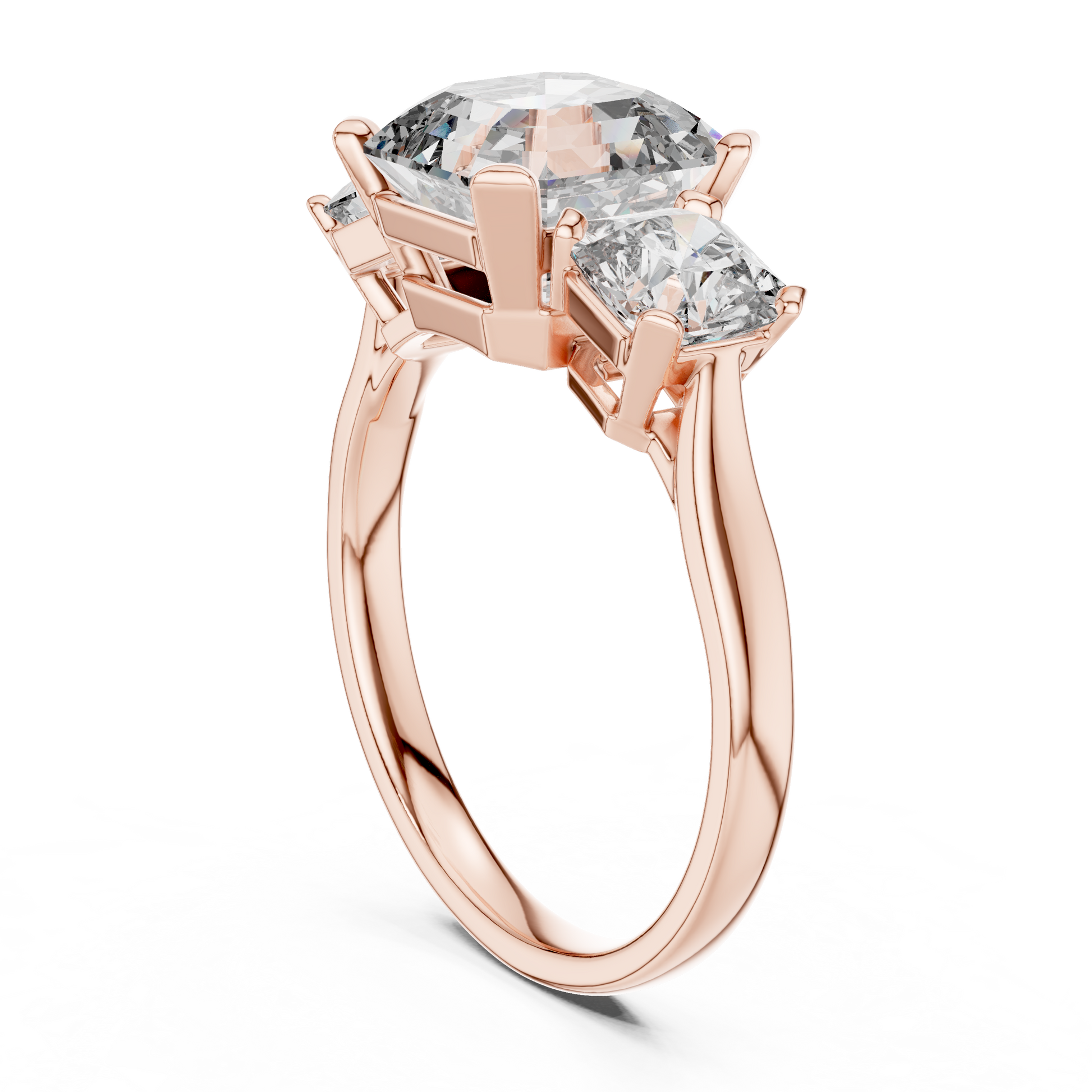 Mixed Shape Lab Grown Diamond Three Stone Ring