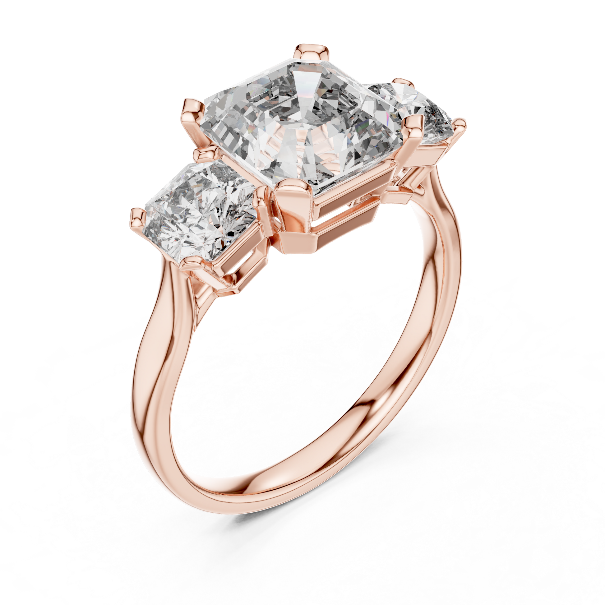 Mixed Shape Lab Grown Diamond Three Stone Ring