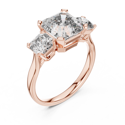 Mixed Shape Lab Grown Diamond Three Stone Ring