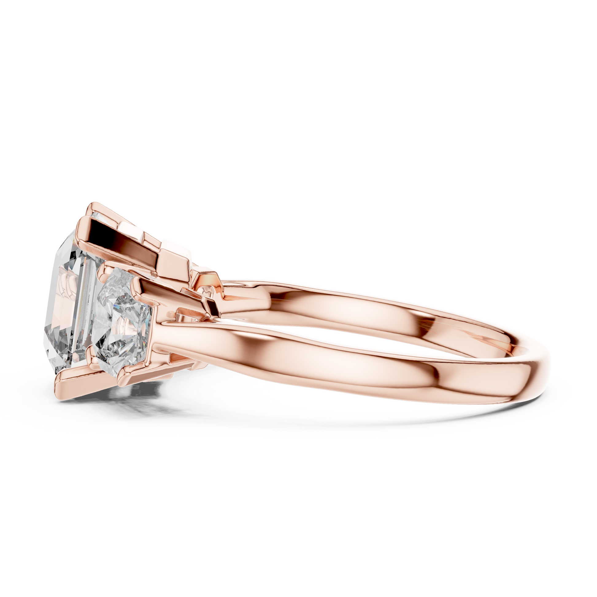 Mixed Shape Lab Grown Diamond Three Stone Ring
