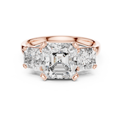 Mixed Shape Lab Grown Diamond Three Stone Ring