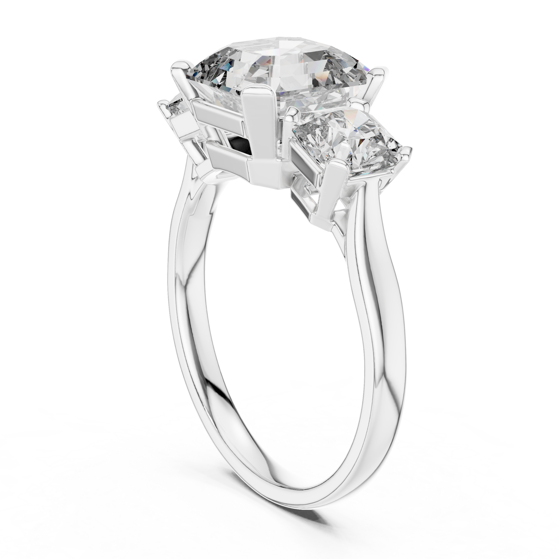 Mixed Shape Lab Grown Diamond Three Stone Ring