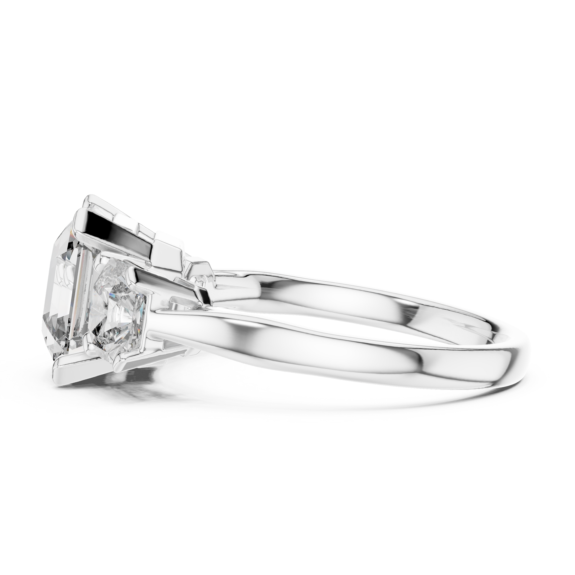 Mixed Shape Lab Grown Diamond Three Stone Ring