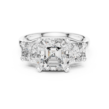 Mixed Shape Lab Grown Diamond Three Stone Ring