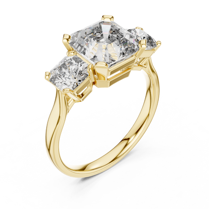 Mixed Shape Lab Grown Diamond Three Stone Ring