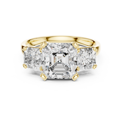 Mixed Shape Lab Grown Diamond Three Stone Ring