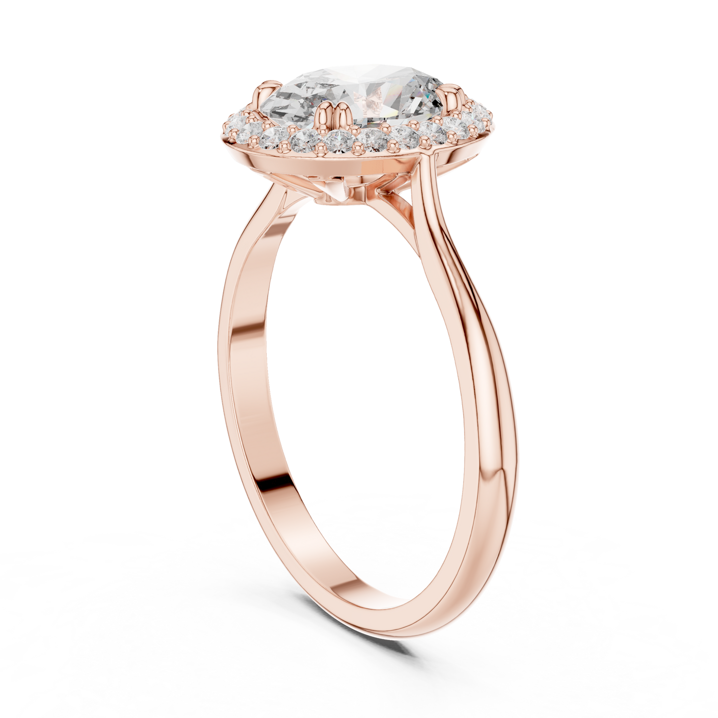 Mixed Shape Lab Grown Diamond Halo Ring