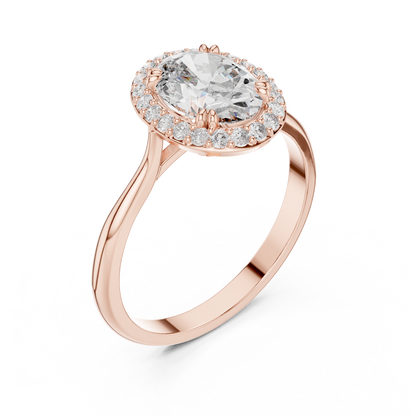 Mixed Shape Lab Grown Diamond Halo Ring