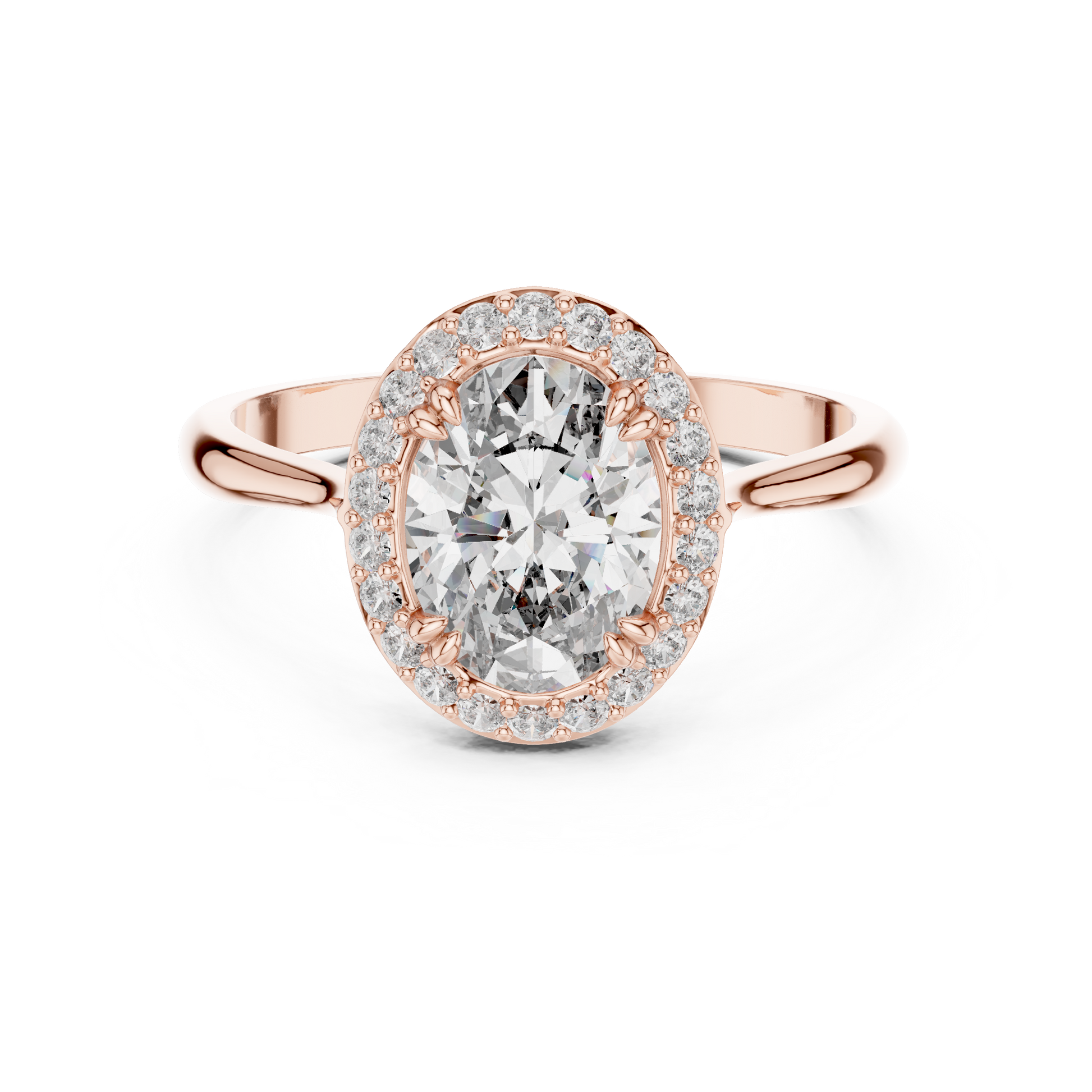 Mixed Shape Lab Grown Diamond Halo Ring