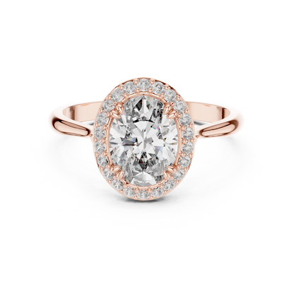 Mixed Shape Lab Grown Diamond Halo Ring