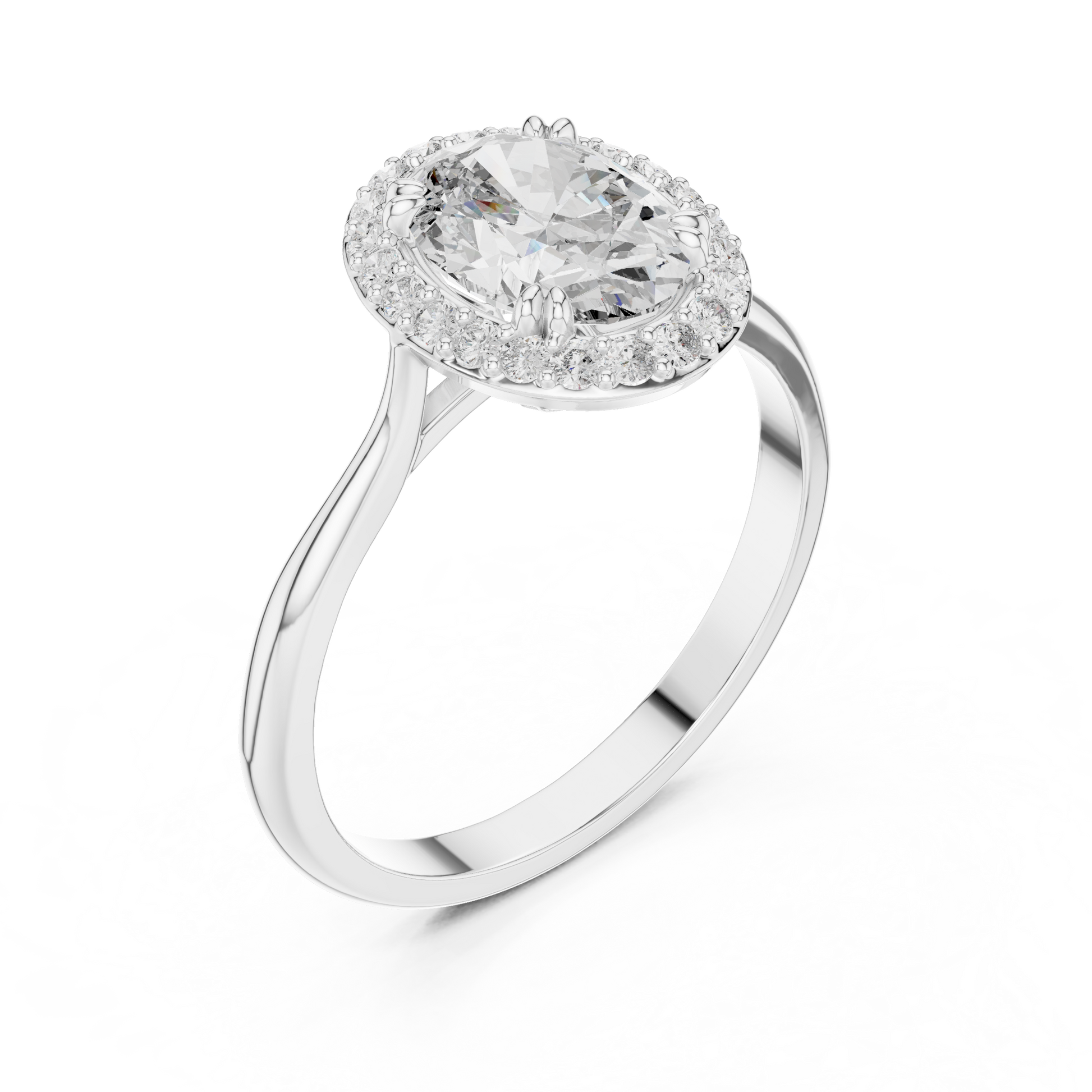 Mixed Shape Lab Grown Diamond Halo Ring
