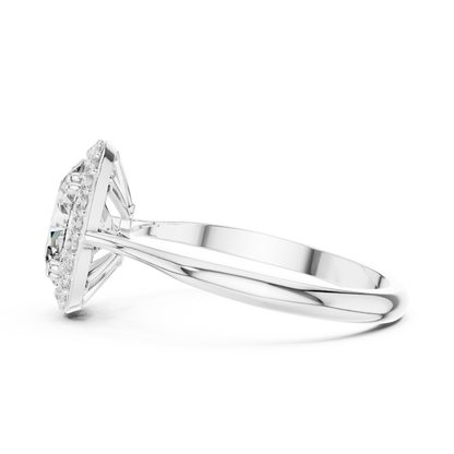 Mixed Shape Lab Grown Diamond Halo Ring