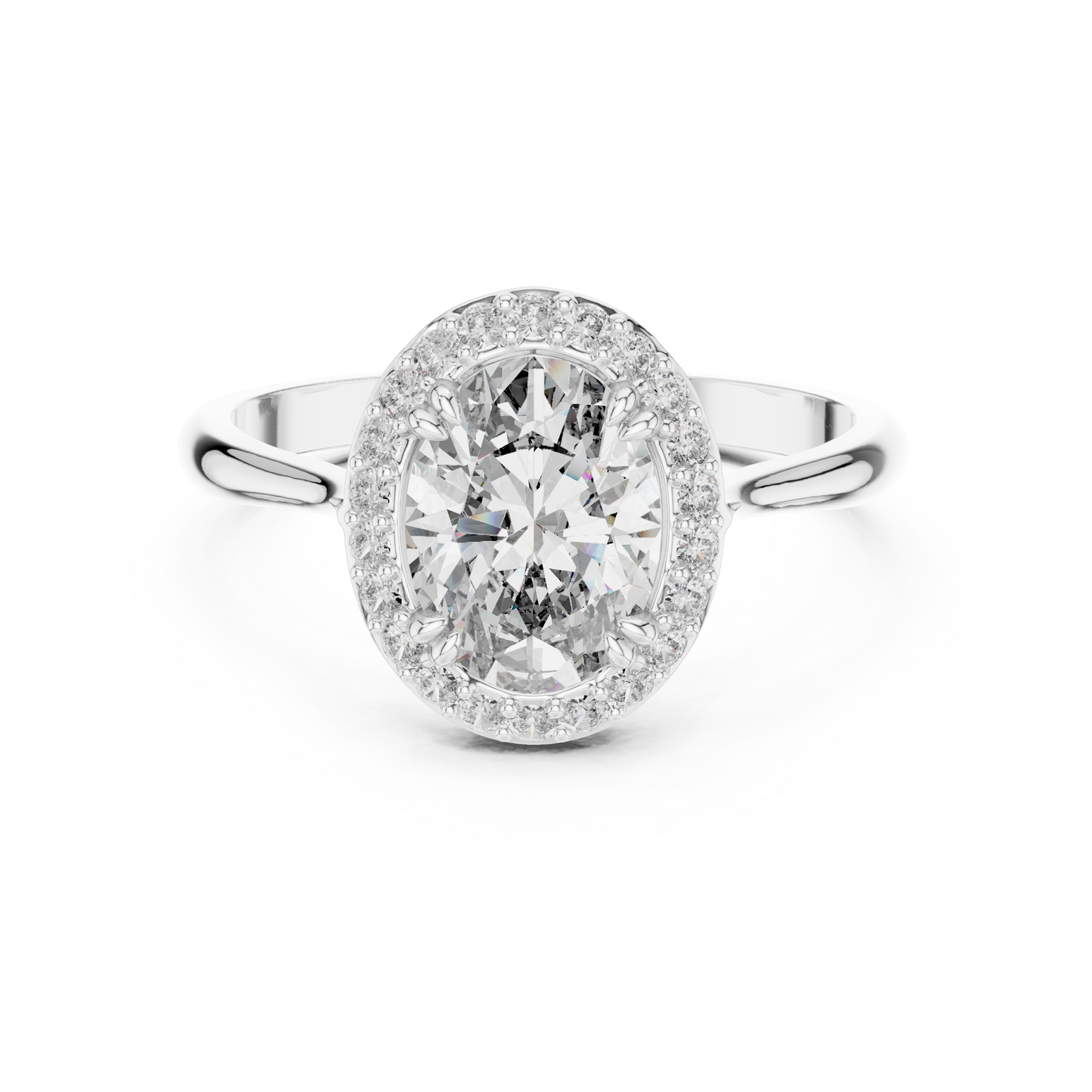 Mixed Shape Lab Grown Diamond Halo Ring