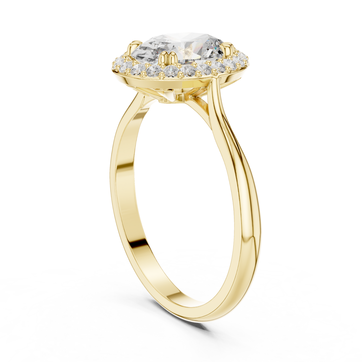 Mixed Shape Lab Grown Diamond Halo Ring