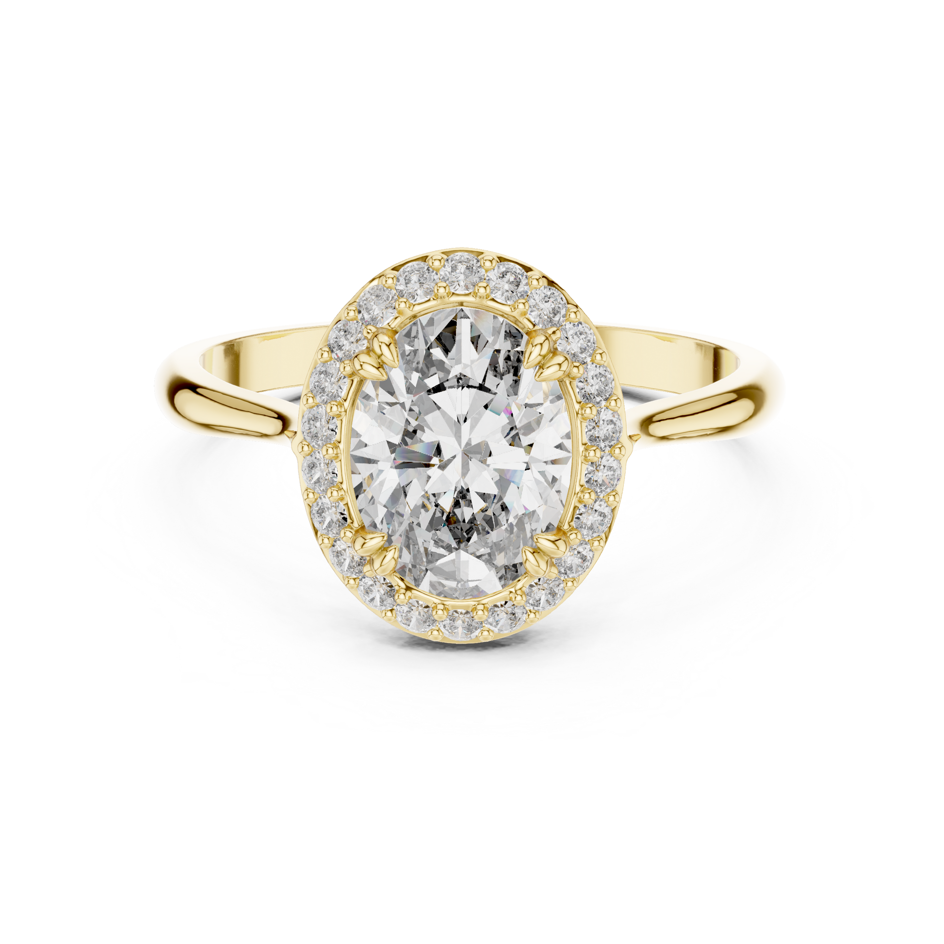 Mixed Shape Lab Grown Diamond Halo Ring