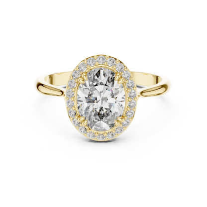 Mixed Shape Lab Grown Diamond Halo Ring