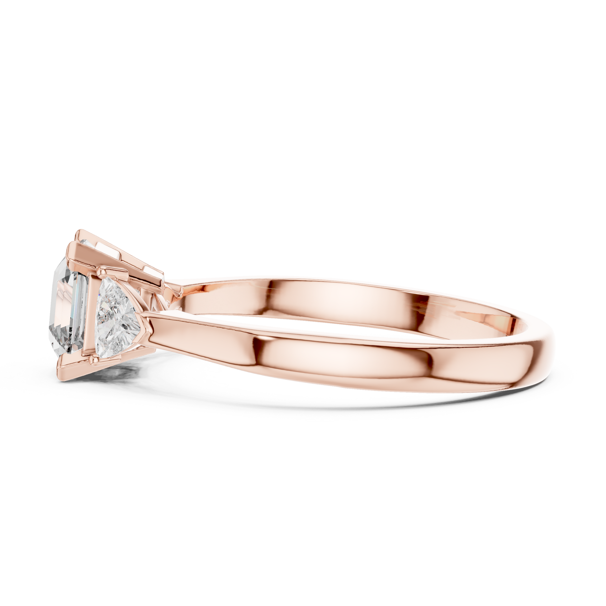 Mixed Shape Lab Grown Diamond Side Stone Ring