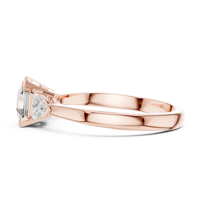 Mixed Shape Lab Grown Diamond Side Stone Ring