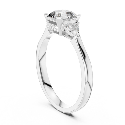 Mixed Shape Lab Grown Diamond Side Stone Ring