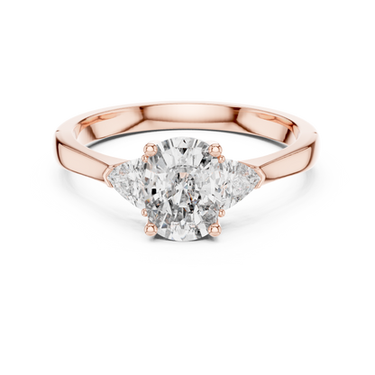 Mixed Shape Lab Grown Diamond Side Stone Ring