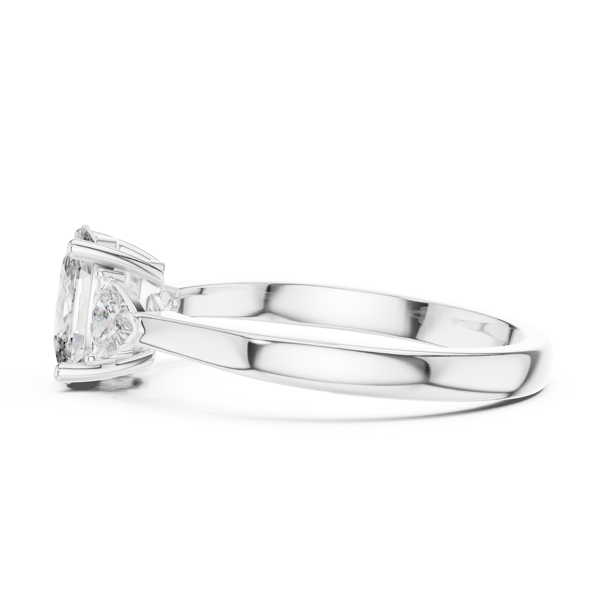 Mixed Shape Lab Grown Diamond Side Stone Ring