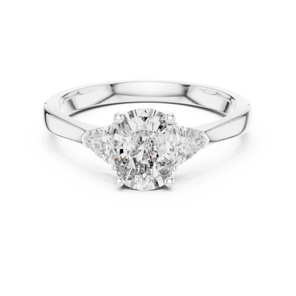 Mixed Shape Lab Grown Diamond Side Stone Ring
