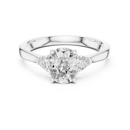 Mixed Shape Lab Grown Diamond Side Stone Ring