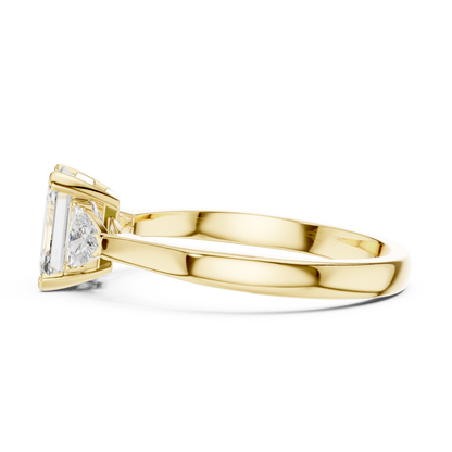 Mixed Shape Lab Grown Diamond Side Stone Ring