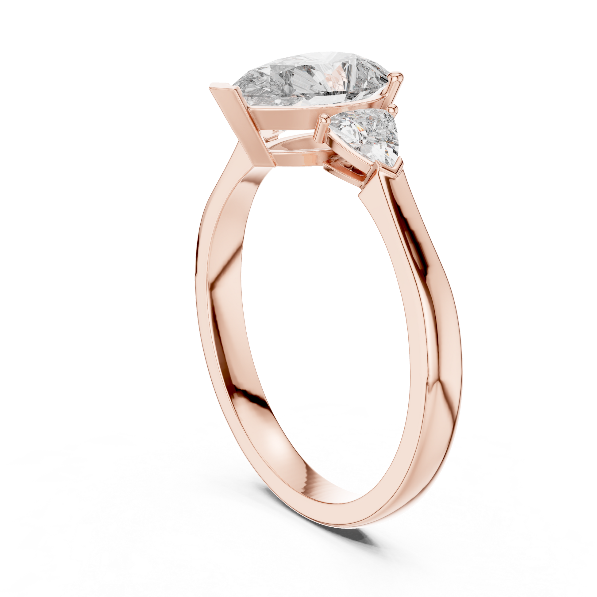 Mixed Shape Lab Grown Diamond Side Stone Ring