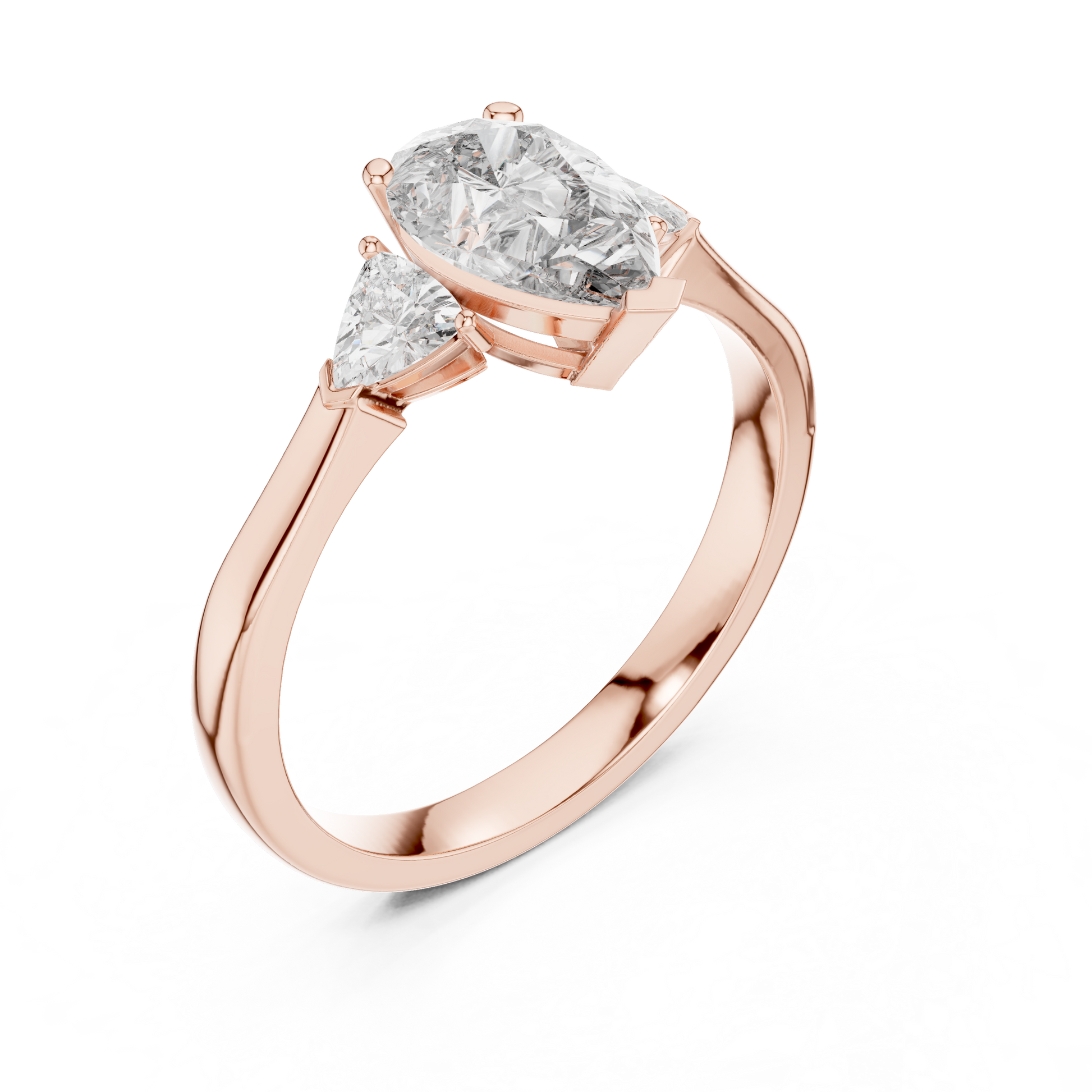 Mixed Shape Lab Grown Diamond Side Stone Ring