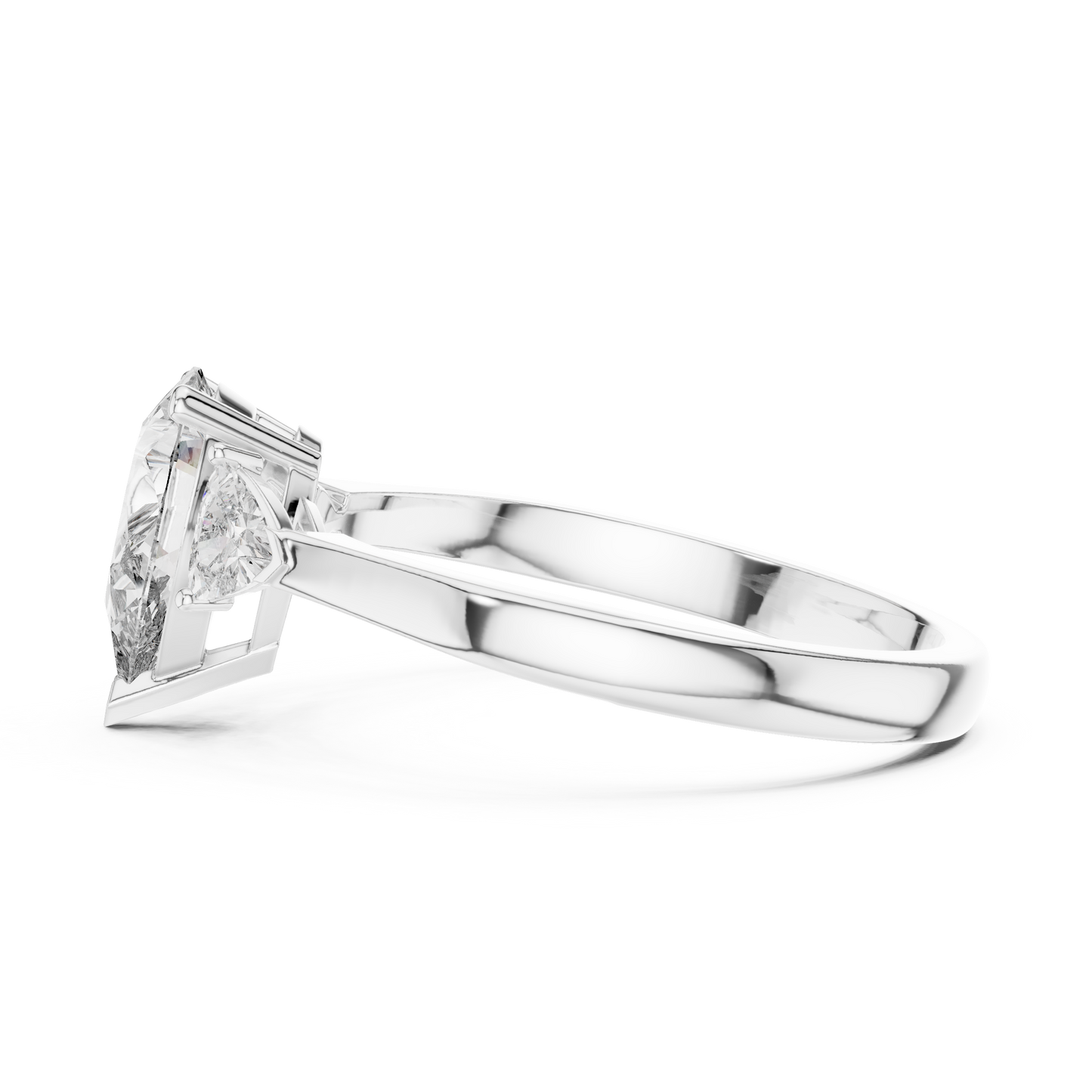 Mixed Shape Lab Grown Diamond Side Stone Ring