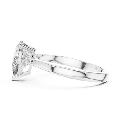 Mixed Shape Lab Grown Diamond Side Stone Ring