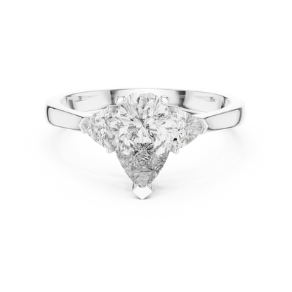 Mixed Shape Lab Grown Diamond Side Stone Ring