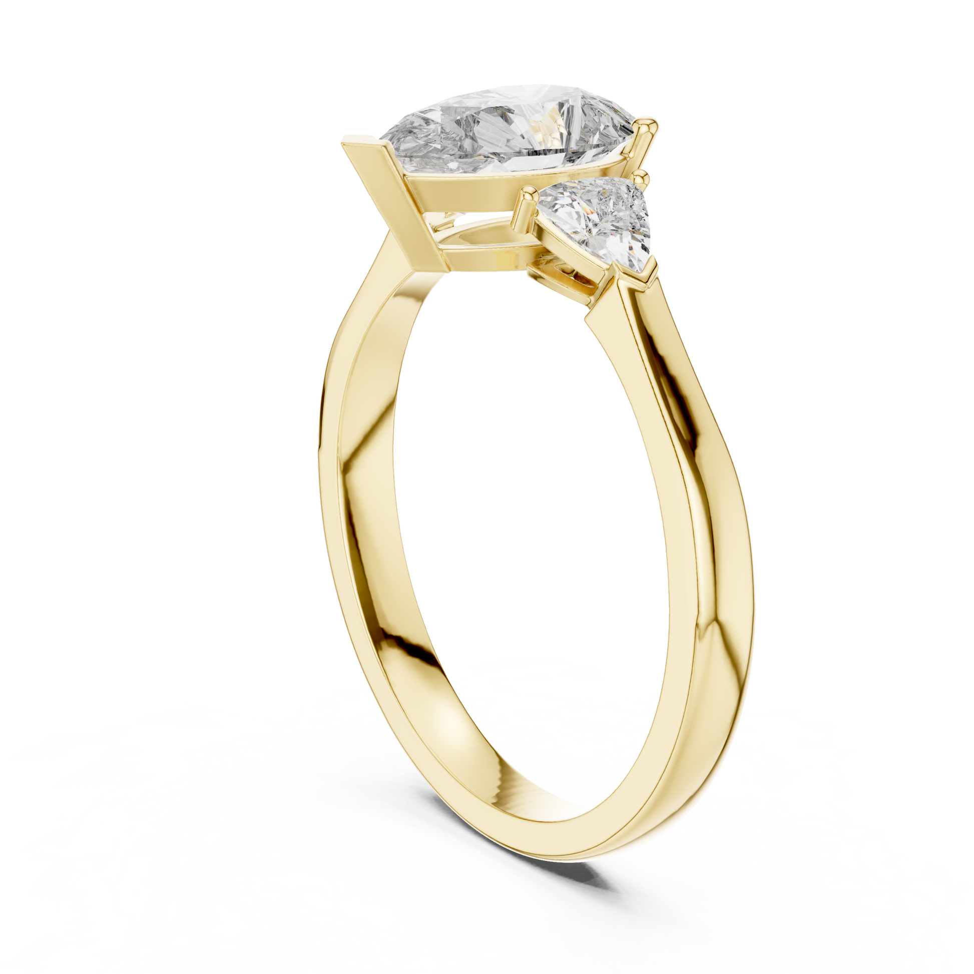 Mixed Shape Lab Grown Diamond Side Stone Ring