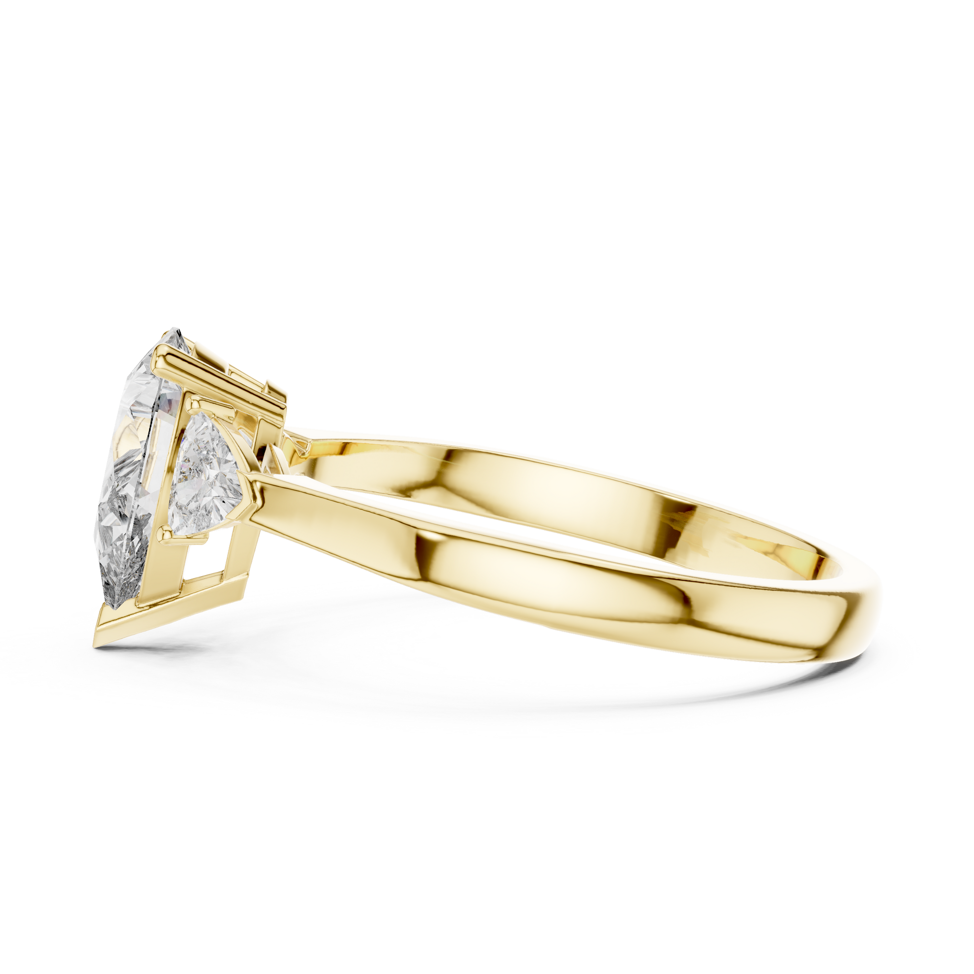Mixed Shape Lab Grown Diamond Side Stone Ring