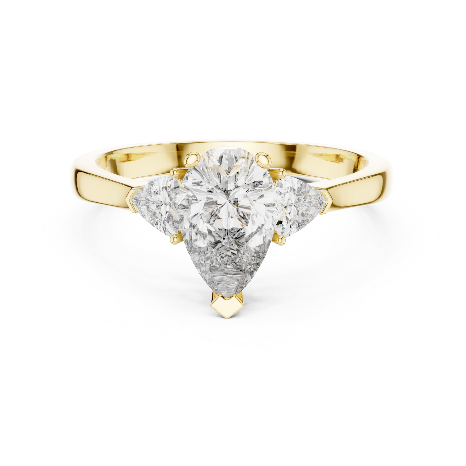 Mixed Shape Lab Grown Diamond Side Stone Ring